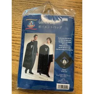 Disney Mickey Mouse Garment Bag Black Vinyl Suit Dress Travel Cover 50 Inch NEW